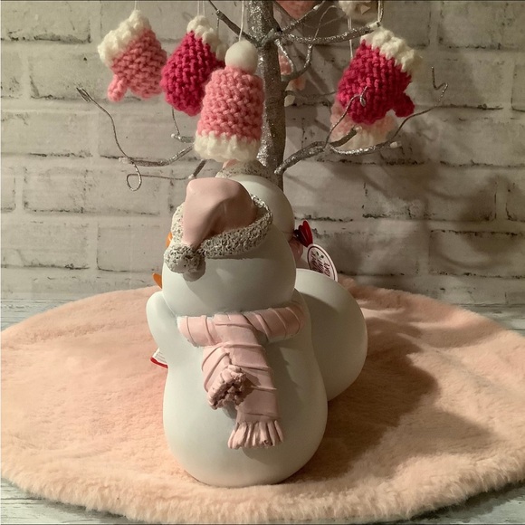 PEPPERMINT SQUARE 11.5in Three Snowman Reading - Picture 3 of 5